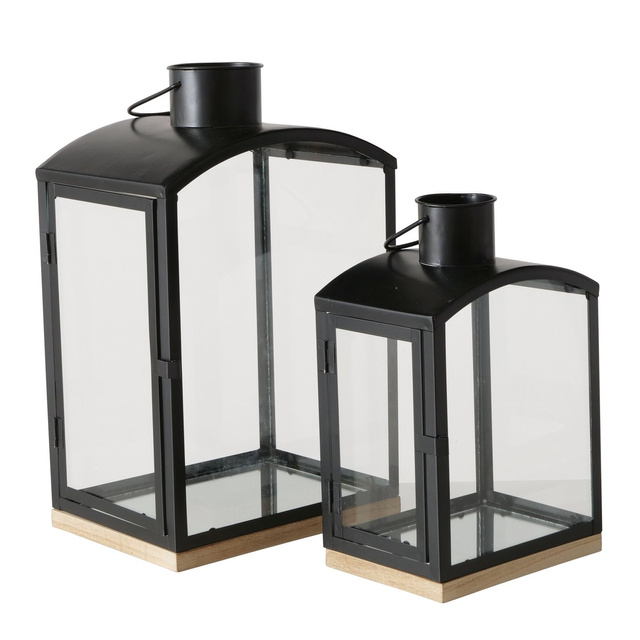 Set 2 felinare Rolando, negru