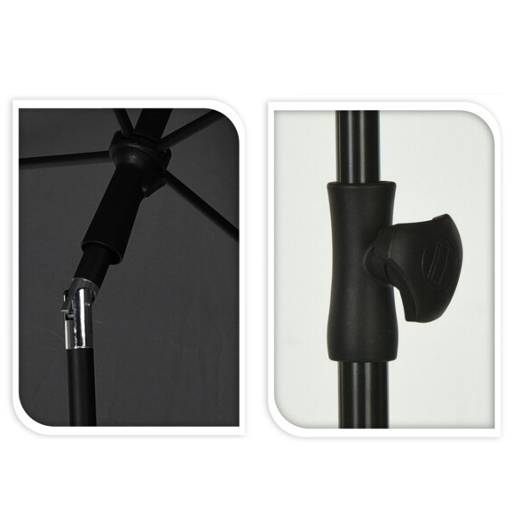 Umbrela de gradina dreptunghiulara, 125 x 200 cm