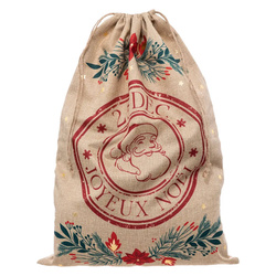 Geanta cadou cu model de Craciun, 50 x 70 cm