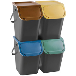 Set containere deșeuri, 4 bucăți, 25l, BINI