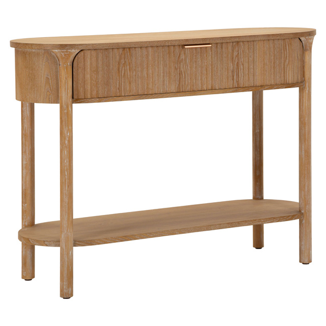 Consolă îngustă GOTEBORG cu sertar practic, design scandinav, 110 × 40 × 80 cm