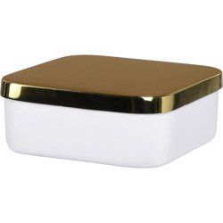 Cutie depozitare, organizator metalic, patrat, 13 cm