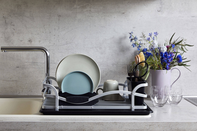 Scurgator pentru vase, 46,5 x 31,5 x 13 cm, aluminiu, WENKO