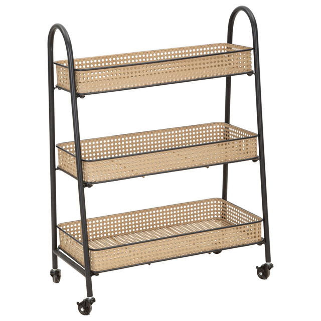 Cărucior de depozitare FUJI îngust, model de țesătură vieneză