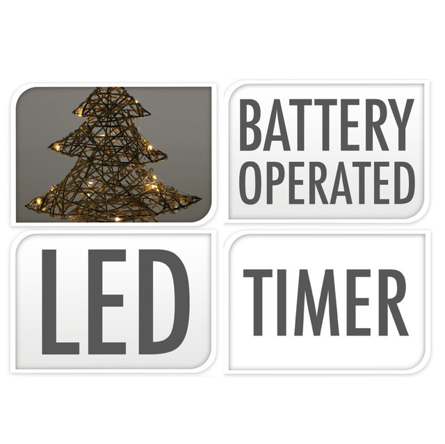 Decoratiune de Craciun LED Brad, 40 cm