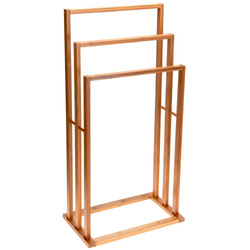 Suport pentru prosoape de baie BAMBUS, cu 3 brațe