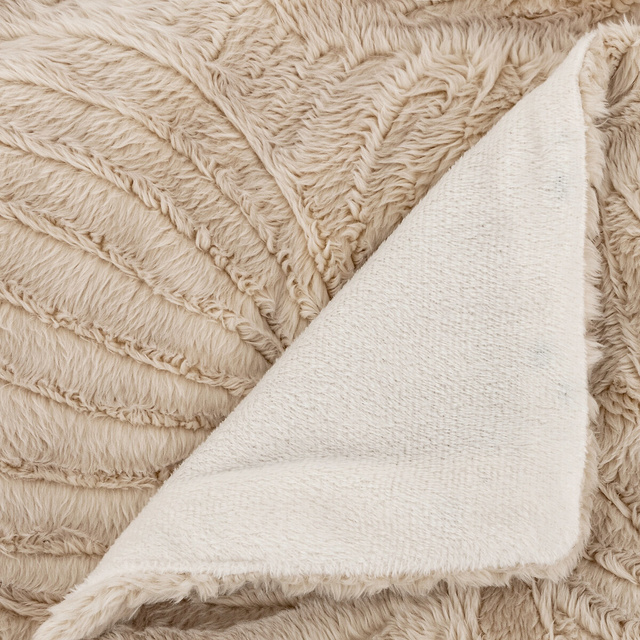 Pătură din blană periată Autumn ivoire 120 x 160 cm
