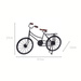 Decorare retro cu bicicletă, 47 x 12 x 27 cm