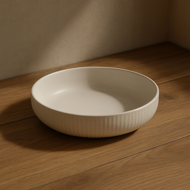 Farfurie adanca din gresie, Ø 22 cm