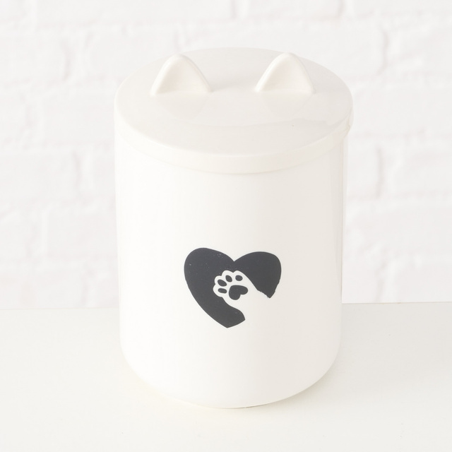 Borcan din ceramica cu motiv KITTEN cat, Ø 11 cm