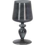 Sfeșnic din sticlă cu picior, 21 cm