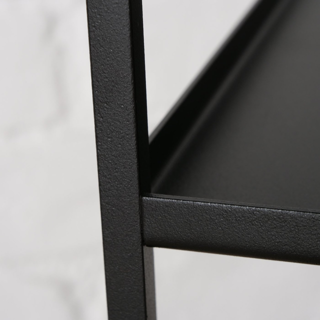 Set 2 măsuțe de cafea loft Como, negru