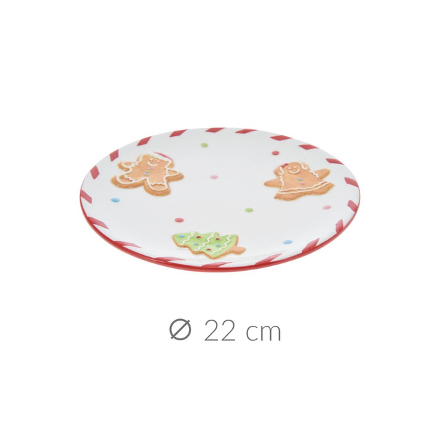 Farfurie de Crăciun, 22 cm, TURTĂ DULCE