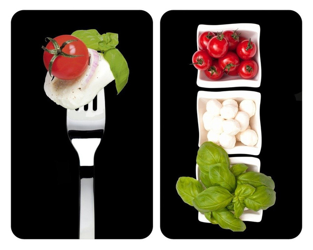 Plăci de protecție din sticlă CAPRESE pentru aragaz – 2 bucăți, WENKO