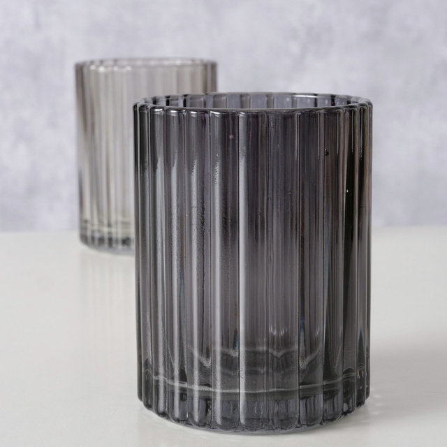 Sticla pentru periuta de dinti cu nervuri BANGO, Ø 7,7 cm