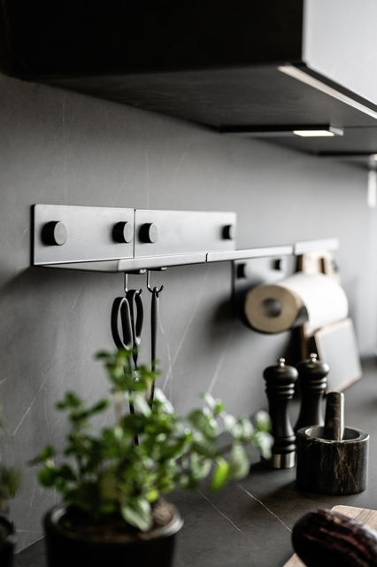 Suport prosoape bucatarie cu raft, JET, WENKO