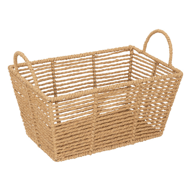 Coș de răchită EUGENE, cu mânere, 35 x 17 x 24 cm