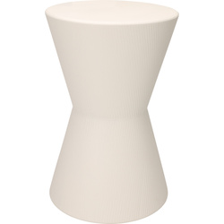 Meseu lateral pentru canapea tip totem TOME, Ø 29 x 45 cm, alb