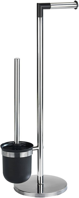 Suport pentru hârtie igienică și perie de toaletă, PARUS - 2în1, WENKO