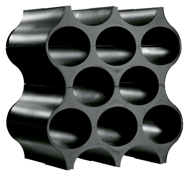 Suport pentru sticle SET-UP, KOZIOL, negru