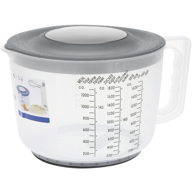 Bol de bucătărie multifuncțional cu gradatie, 2 l