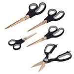 Set 5 foarfece, lamele invelite cu titan