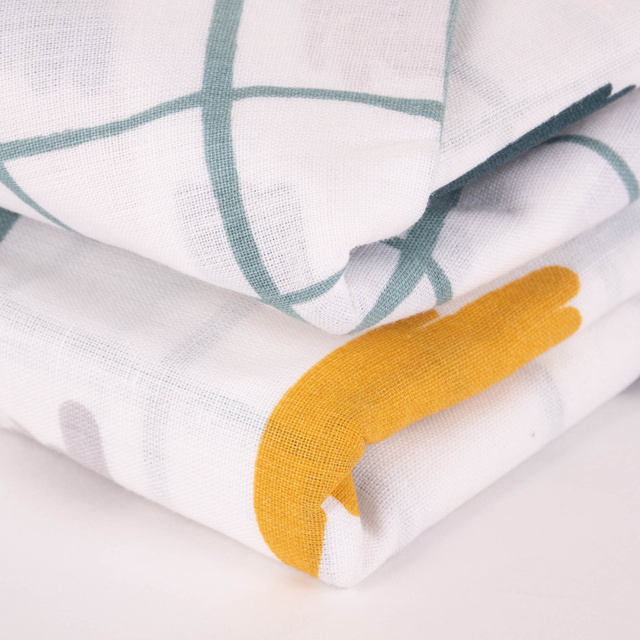 Lenjerie de pat din bumbac COLORFUL DOTS, reversibila