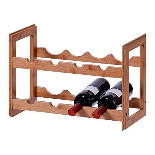 Suport din bambus pentru vin - pentru 8 sticle, ZELLER