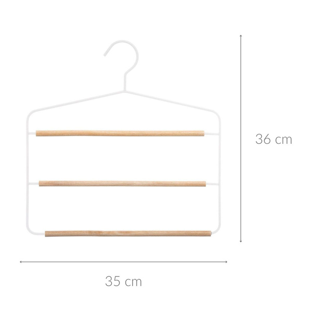 Umeras pentru fuste, pantaloni, 3 niveluri, metalic