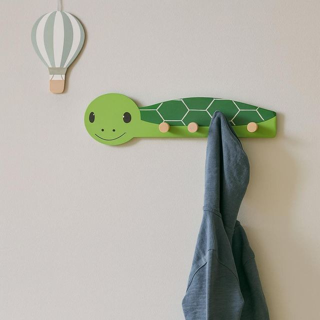 Umeraș pentru camera copiilor MINI ZOO, 35,5 x 6,5 x 10 cm, broască țestoasă