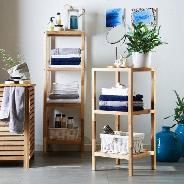 Coș pentru rufe și haine, etajera pentru baie cu 3 niveluri NORVEGIA, WENKO