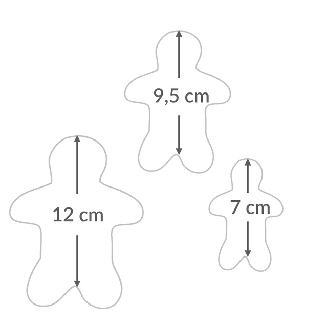 Forme pentru prajituri, tema Craciun, 3 bucati