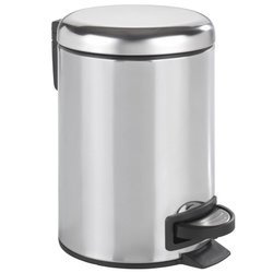 Cos de gunoi Leman Shiny, Argintiu, 3 L, Wenko