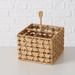 Coș țesut Chariso cu mâner, pătrat