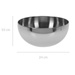 Bol de bucătărie din oțel inoxidabil, Ø 24 x 10 cm
