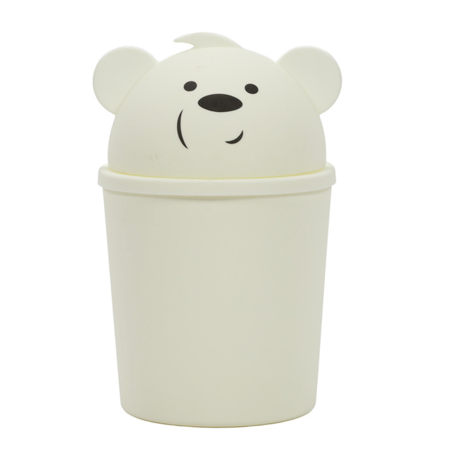 Coș mic de gunoi în formă de ursuleț pentru o cameră de copii, 1,5 l