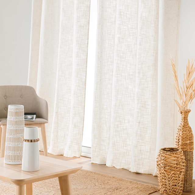 Perdeau cu ochiuri, efect in, ILIN, 140 x 260 cm