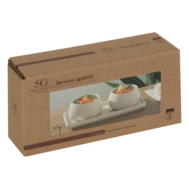 Set ceramic pentru servirea gustărilor NORA