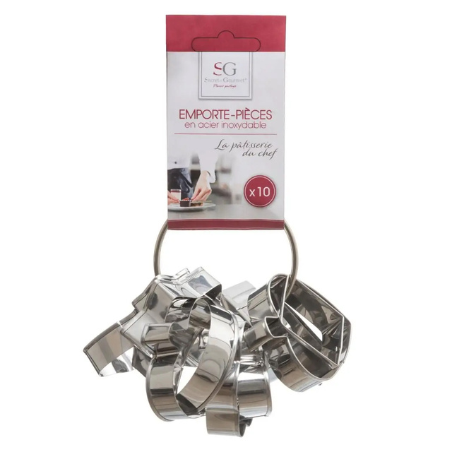 Forme pentru biscuiti, set de 10 forme