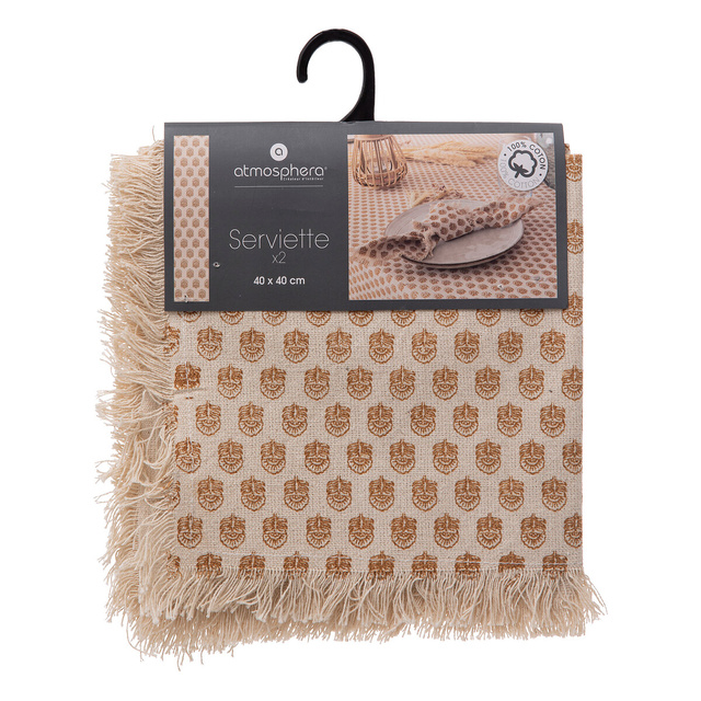 Servetele din bumbac INDIA, 40 x 40 cm, 2 buc