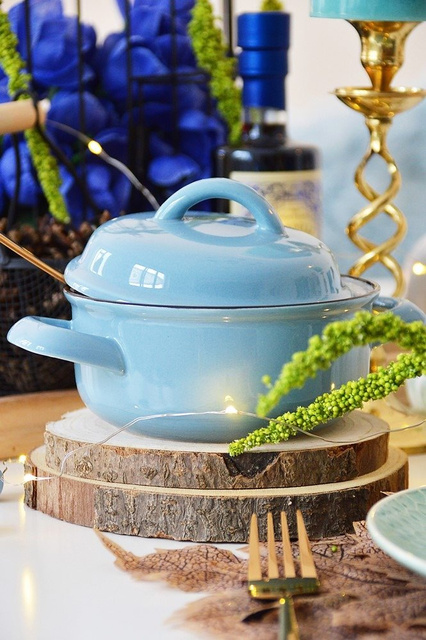 Suporturi din lemn NATURAL pentru farfuri, set de 4