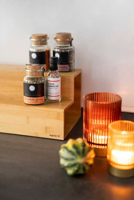 Organizator din bambus pentru cafea și ceai, 33x17,5x15 cm, WENKO