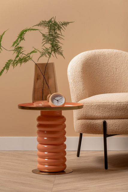 Ceas deșteptător cu carcasă de bambus NEAT, Ø 10 cm