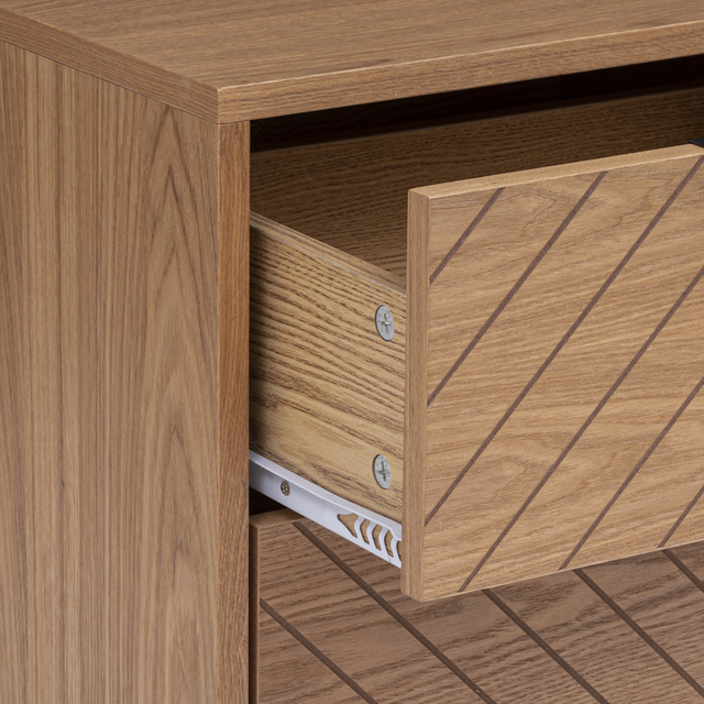 Noptiera NAOMI,picioruse din fier, 40 x 30 x 54 cm