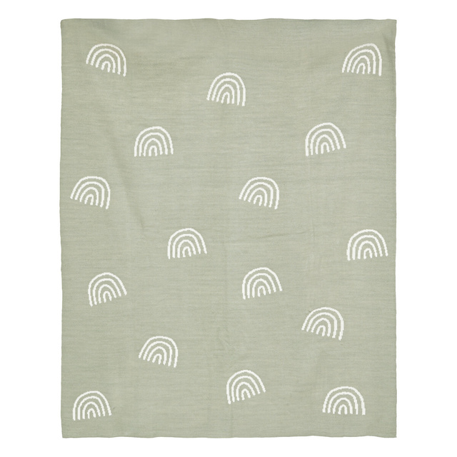 Pătură pentru copii, model curcubeu, 100 x 80 cm