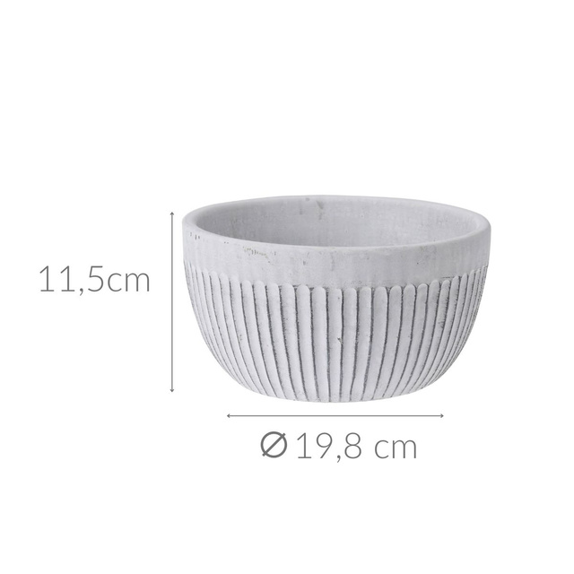 Ghiveci din ceramică cu model geometric, Ø 19,8 cm