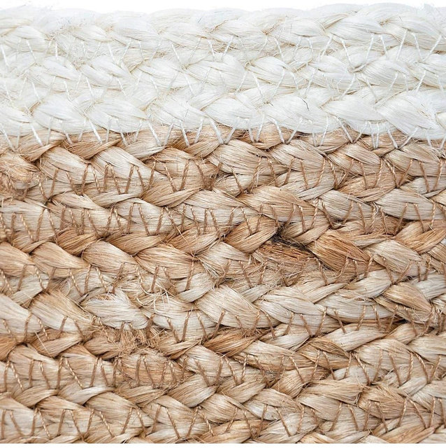 Coșuri de depozitare din iută, rotunde, 3 buc