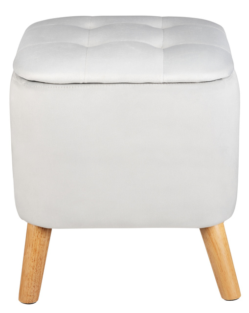 Puf pentru living EMMA, din catifea, cu spatiu depozitare, 42, 5 cm, WENKO