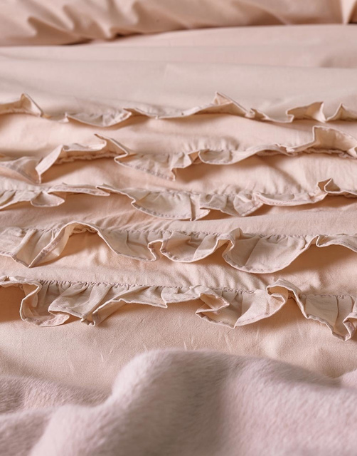 Set de lenjerie de pat din bumbac pentru 2 persoane, set de lenjerie din satin, 100% bumbac, 200 x 220 cm, Essenza