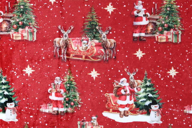 Pătură de Crăciun cu mielul NOEL, 130 x 160 cm